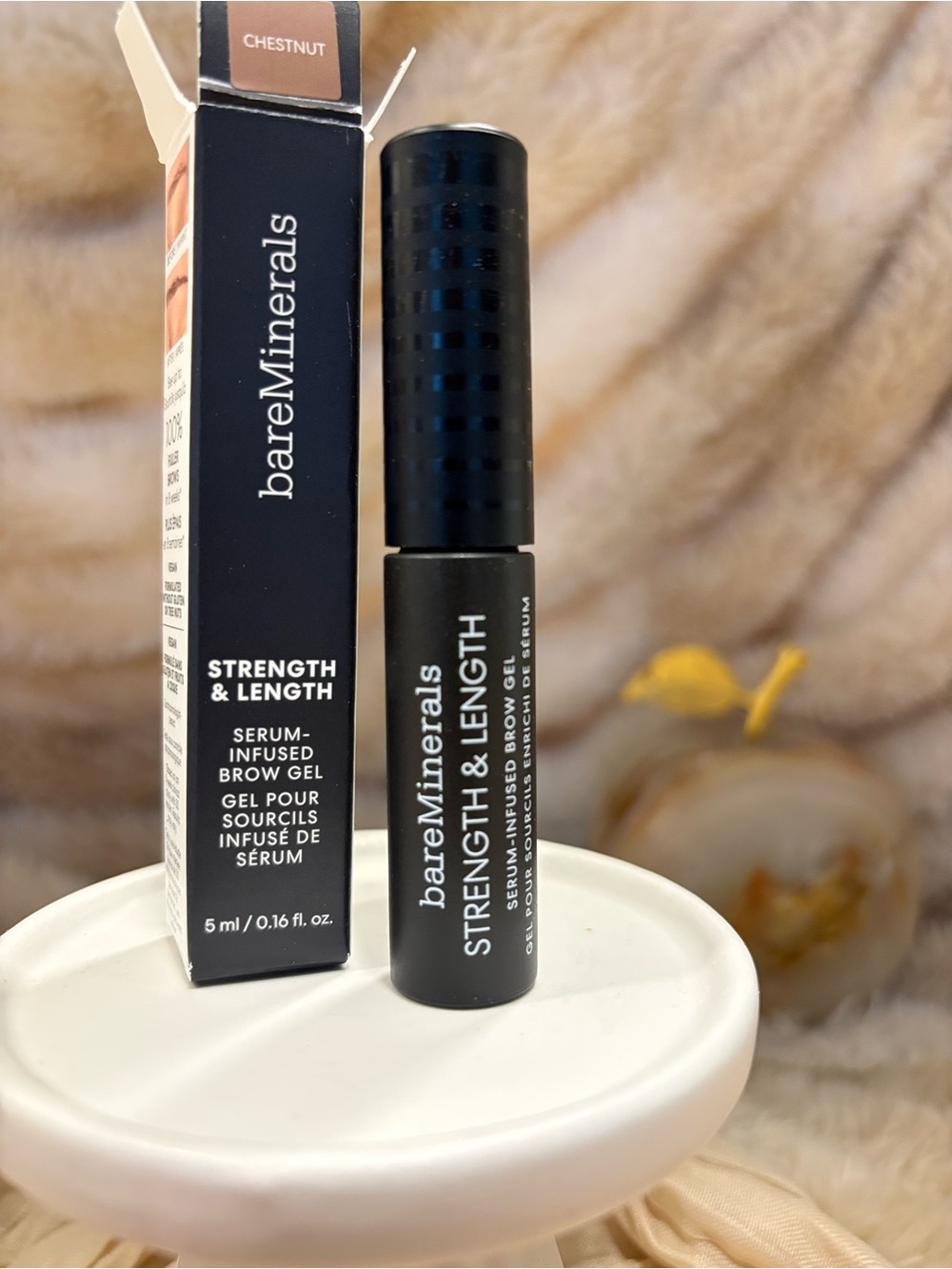 bareMinerals Strength & Length Serum-Infused Brow Gel — Chestnut Brown